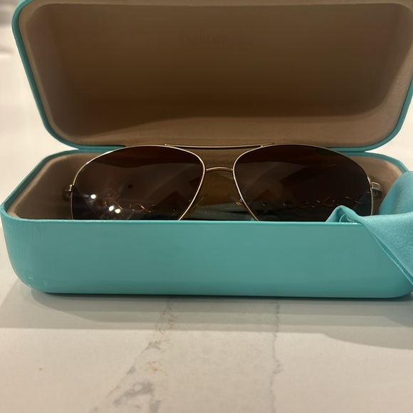 Tiffany Sunglasses-gold plated pilot style - Picture 3 of 6